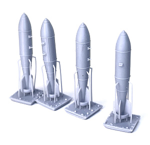 Дополнения из смолы 1/72 Бомбы ФАБ-250M62 (4шт) (Mazhor Models)