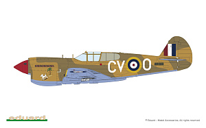 Сборная модель 1/48 Curtiss KITTYHAWK DUAL COMBO Mk.Ia (P-40E)/Mk.IV(P-40N) (LIMITED!) (Eduard kits)