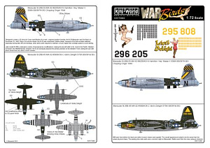 Декаль 1/72 Martin B-26B Marauders. 42-96205/KX-N Hamilton (Kits-World)