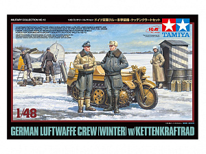 Дополнения из смолы 1/48 Немецкие офицеры и солдаты люфтваффе в зимней форме (Tamiya)