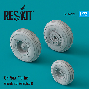 Дополнения из смолы 1/72 Sikorsky CH-54A "Tarhe" wheels set (weighted) (ResKit)