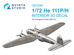 3D Декаль интерьера кабины He 111 P/H (Hasegawa)