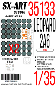 Окрасочная маска 1/35 Leopard 2A6 (RFM)