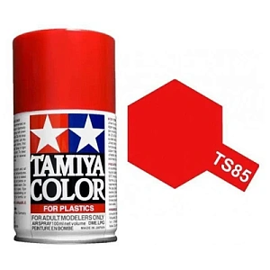 Краска-спрей TS-85 Bright Mica Red (Ярко-красная слюда супер металлик) (Tamiya) (100ml)