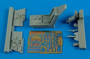 Дополнения из смолы 1/72 Кабина пилота Messerschmitt Bf-109E-3/Bf-109E-4 (для модели Airfix)