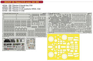 Фототравление 1/48 Douglas DB-7 Boston III US version (для модели Hong Kong Models kits)