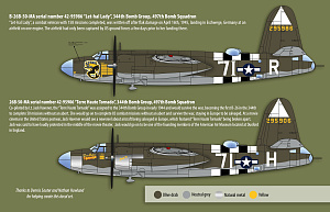 Декаль 1/48 Martin B-26B/C Marauders includes.... (Zotz)