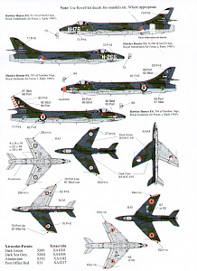 Декаль 1/72 Hawker Hunter F.6 (13) (Xtradecal)
