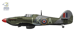 Сборная модель 1/48 Hawker Hurricane Mk.IIc "Jubilee" (Arma Hobby)