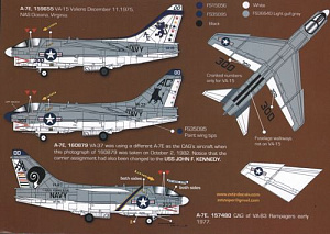 Декаль 1/48 LTV A-7E Corsair II CAG aircraft (Zotz)