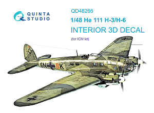 3D Декаль интерьера кабины He 111H-3/H-6 (ICM)