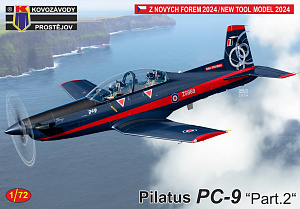 Сборная модель 1/72 Pilatus PC-9 Pt.2 new mould (Kovozavody Prostejov) (повреждённая упаковка)