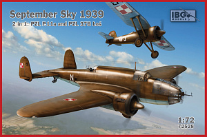 Сборная модель 1/72 PZL 37B Los & PZL P.11a 'September Sky 1939' (IBG Models)