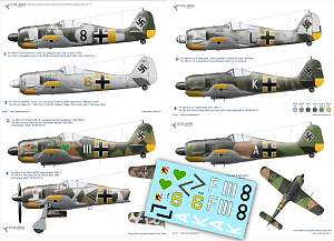 Декаль 1/48 Fw-190 A4/А5 Jg 54-Jg 26 (Colibri Decals)