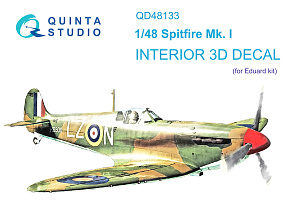 3D Декаль интерьера кабины Spitfire Mk.I (Eduard)