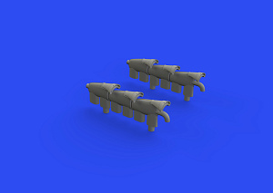 Дополнения из смолы 1/72 Выхлопные патрубки Supermarine Spitfire Mk.Vc (для модели Airfix)