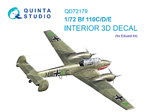 3D Декаль интерьера для Bf 110C/D/E (Eduard)