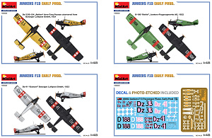 Сборная модель 1/48 Junkers F13 Early Production (3x camo) (MiniArt)