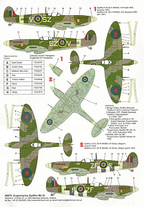 Декаль 1/32 Supermarine Spitfire Mk.IX (3)  (Techmod)