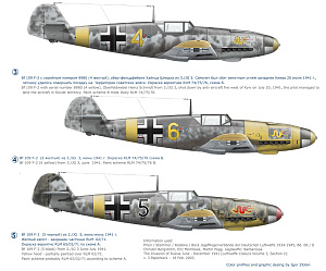Декаль 1/72 Bf-109 F-2/4  JG 53 (Operation Barbarossa) - limited edition (Colibri Decals)
