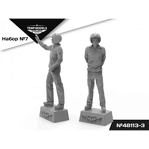 Дополнения из смолы 1/48 Пилоты ВКС РФ (ПСО). НАБОР №7-3 (Temp Models)