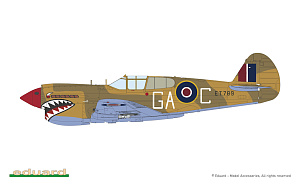 Сборная модель 1/48 Curtiss KITTYHAWK DUAL COMBO Mk.Ia (P-40E)/Mk.IV(P-40N) (LIMITED!) (Eduard kits)