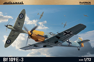 Сборная модель 1/72 Messerschmitt Bf-109E-3 ProfiPACK edition kit (Eduard kits)