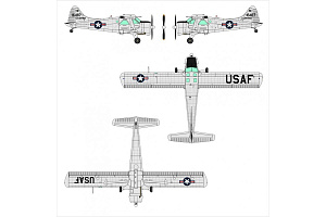 Сборная модель 1/48 de Havilland Canada L-20A/U-6A Beaver (Dora Wings)