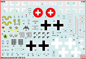 Сборная модель 1/48 Немецкий истребитель Мессершмитт BF-109G6  (Zvezda)