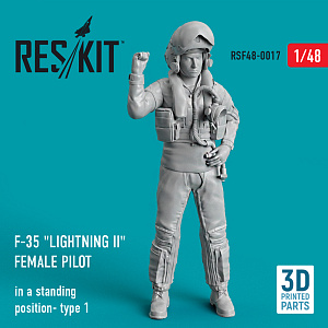 Дополнения из смолы 1/48 Lockheed-Martin F-35A/F-35B Lightning female pilot (type 1) (ResKit)