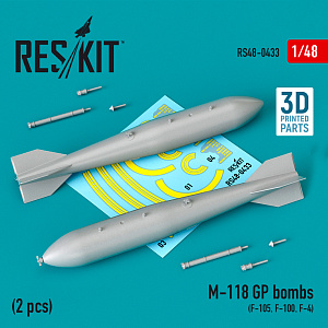 Дополнения из смолы 1/48 M-118 GP bombs (2 pcs) (ResKit)