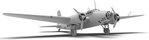 Сборная модель 1/48 Mitsubishi Ki-21-Ib "Sally", Japanese Heavy Bomber (ICM)