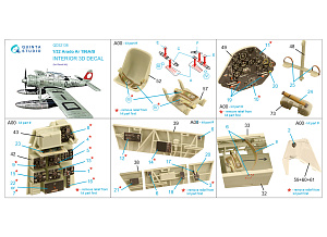 3D Декаль интерьера кабины Ar 196A/B (Revell)