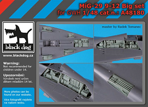 Дополнения из смолы 1/48 МиГ-29 9-12 Большой набор (для модели Great Wall Hobby kits)