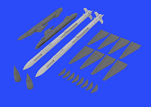 Дополнения из смолы 1/48 Ракеты Р-23Р для МиГ-23 (для модели Eduard/Trumpeter)/ МиГ-23