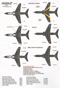 Декаль 1/32 BAe Hawk T.1A Late overall black schemes (11) (Xtradecal)