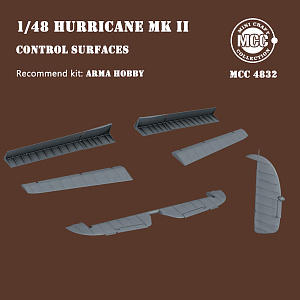 Дополнения из смолы 1/48 Набор закрылков Hawker Hurricane Mk.IIB/Mk.IIC (для модели Arma Hobby)