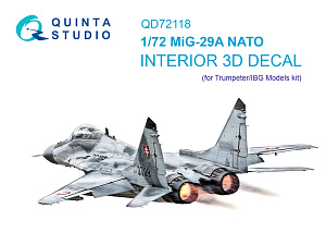 3D Декаль интерьера кабины МиГ-29A (NATO) (Trumpeter/IBG Models)