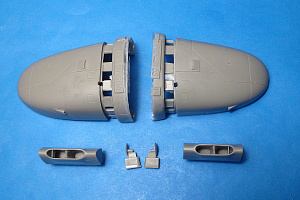 Дополнения из смолы 1/48 A-26B/B-26K 8-пулеметный нос и заборники (for ICM) (Vector)