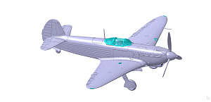 Сборная модель 1/48 Предзаказ Квинта на сборную модель Як-7Б Поздний (Звезда)