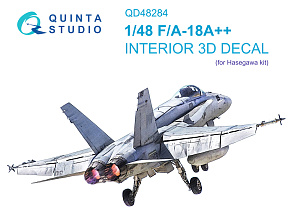 3D Декаль интерьера кабины F/A-18A++ (Hasegawa)