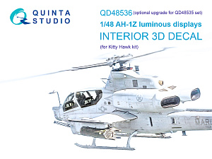 3D Декаль AH-1Z Zulu Cobra/Viper включенные дисплеи для наборов QD+48535/QDS-48535 (KittyHawk)