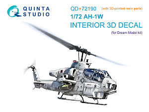 3D Декаль интерьера кабины AH-1W (Dream Model) (с 3D-печатными деталями)