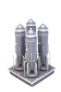 Дополнения из смолы 1/72 Бомбы ФАБ-250M54 (4шт) (Mazhor Models)