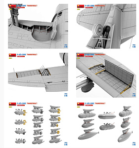 Сборная модель 1/48 Republic P-47D -25RE Thunderbolt ADVANCED KIT (Mini Art)