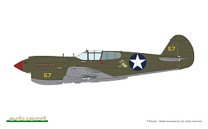 Сборная модель 1/48 PACIFIC STAR Curtiss P-40E Warhawk DUAL COMBO (Eduard kits)