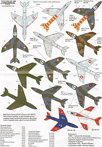 Декаль 1/72 Hawker Hunter T.7 Two Seaters (20) (Xtradecal)