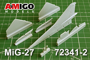 Дополнения из смолы 1/72 Киль и стабилизатор для Микоян тип 27 (Art Model) (Amigo Models)