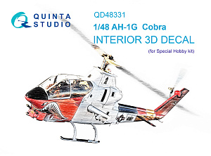 3D Декаль интерьера кабины AH-1G (Special Hobby)