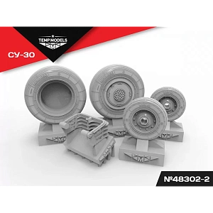 Дополнения из смолы 1/48 Колеса шасси СУ-30 3Д (Temp Models)